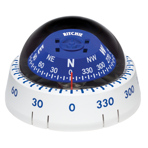 Ritchie Xp-99W Kayaker Compass Surface Mount - White XP-99W